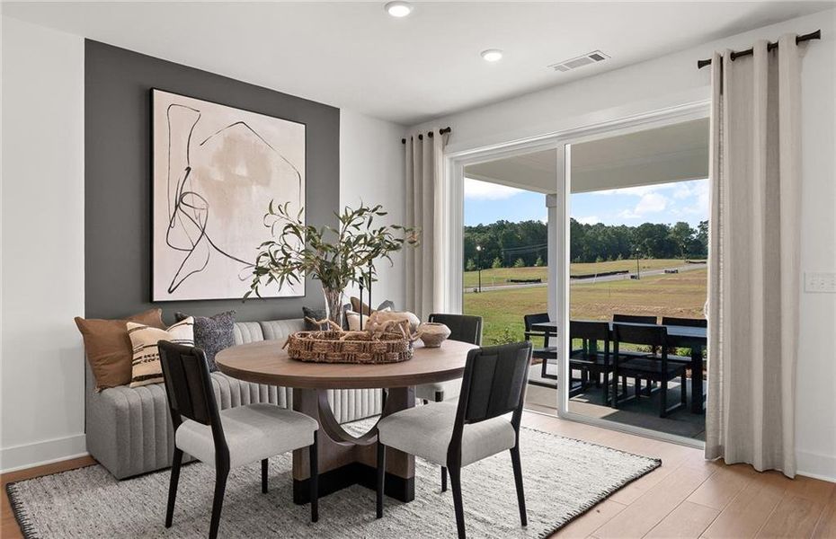 Furnished interior view inside a new home in Bleckley Station, Ball Ground (Image 9). Furnished interior view inside a new home in Bleckley Station, Ball Ground (Image 9).