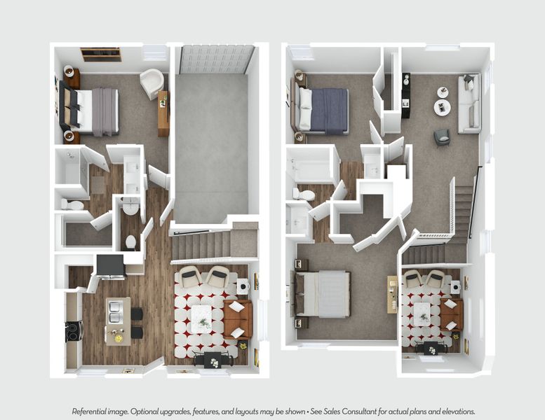2D floor plan layout for the Eames by CastleRock Communities in Municipal Drive Townhomes, Leander, TX (Image 4). 2D floor plan layout for the Eames by CastleRock Communities in Municipal Drive Townhomes, Leander, TX (Image 4).
