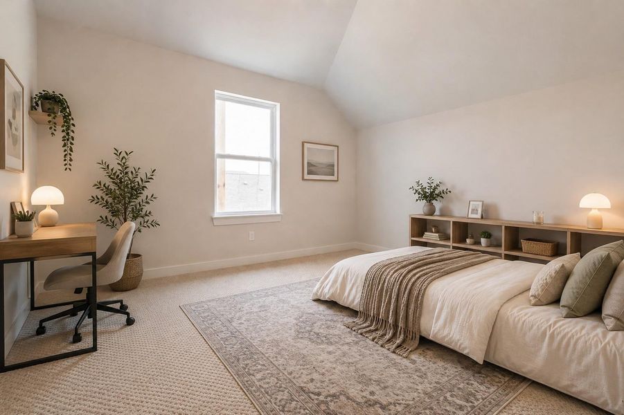 Furnished interior view inside a new home in , Richmond (Image 10).