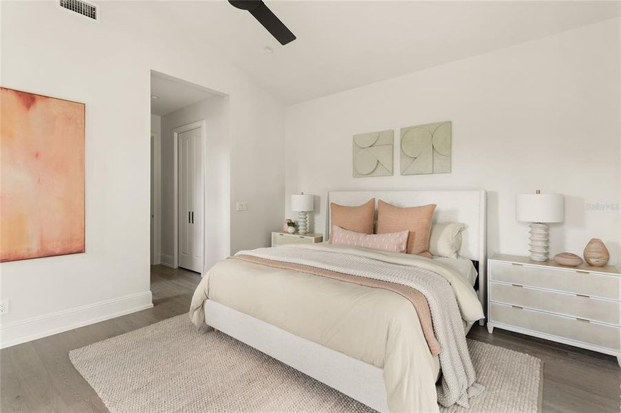 Furnished interior view inside a new home in , Orlando (Image 59).