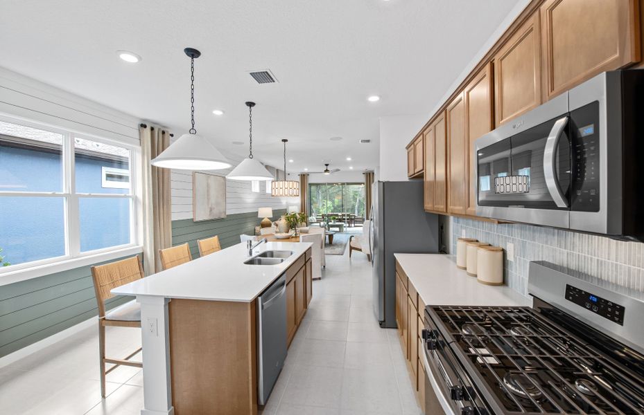Stylish Kitchen with Stainless Steel Appliances