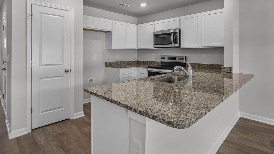 Furnished interior view inside a new home in Townes at Seabrooke, Leland (Image 7).