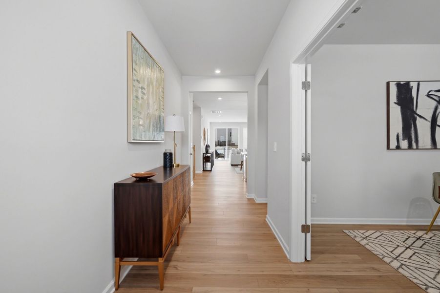 Furnished interior view inside a new home in Waxhaw Landing, Monroe (Image 6).