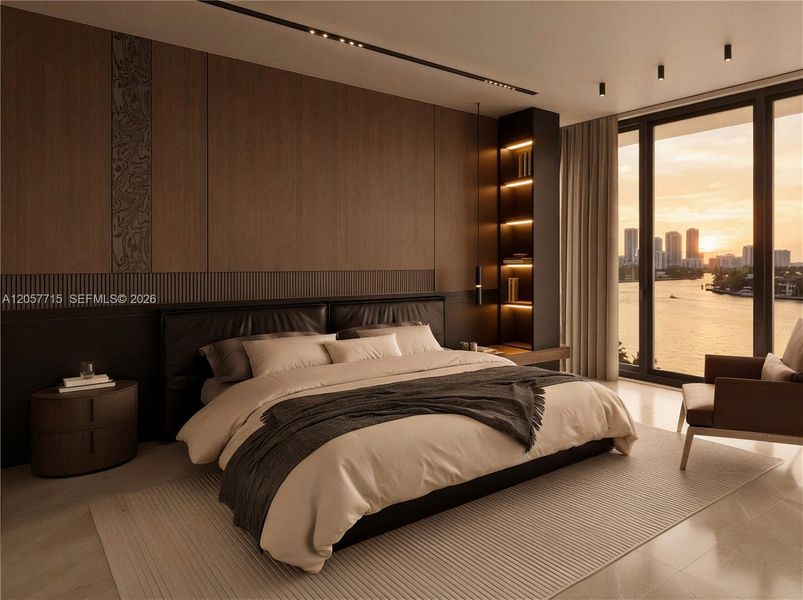Furnished interior view inside a new home in , Fort Lauderdale (Image 8).
