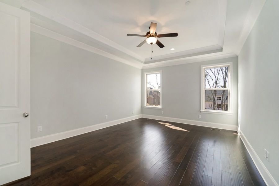 Representative unfurnished interior of a home built from the Brighton by Celebration Homes in Aden Woods Of Castleberry Farms, Fairview (Image 17). Representative unfurnished interior of a home built from the Brighton by Celebration Homes in Aden Woods Of Castleberry Farms, Fairview (Image 17).