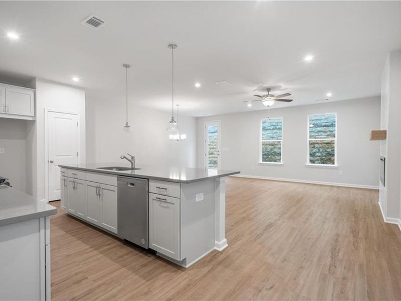 Furnished interior view inside a new home in The Village at Shallowford, Kennesaw (Image 12). Furnished interior view inside a new home in The Village at Shallowford, Kennesaw (Image 12).