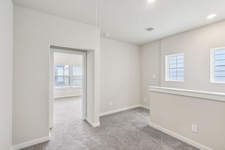 Spacious, unfurnished interior of a new home in Spring Brook Village - City Series, Houston (Image 21). Spacious, unfurnished interior of a new home in Spring Brook Village - City Series, Houston (Image 21).