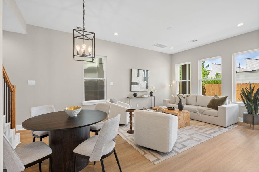Furnished interior view inside a new home in , Houston (Image 16).