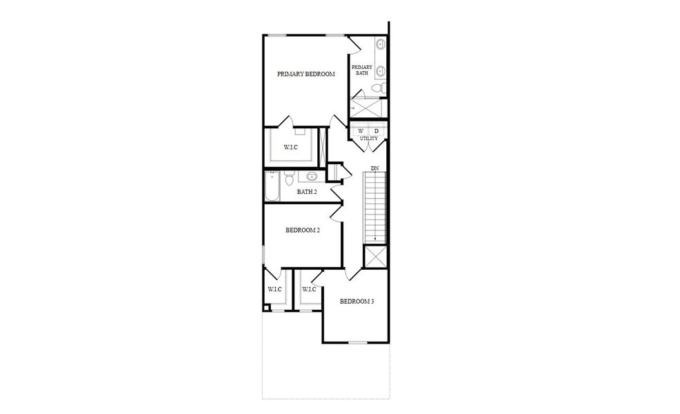 2D floor plan layout for the Juliana by New Home Co. in The Duets Collection at Novel, Austin, TX (Image 3). 2D floor plan layout for the Juliana by New Home Co. in The Duets Collection at Novel, Austin, TX (Image 3).