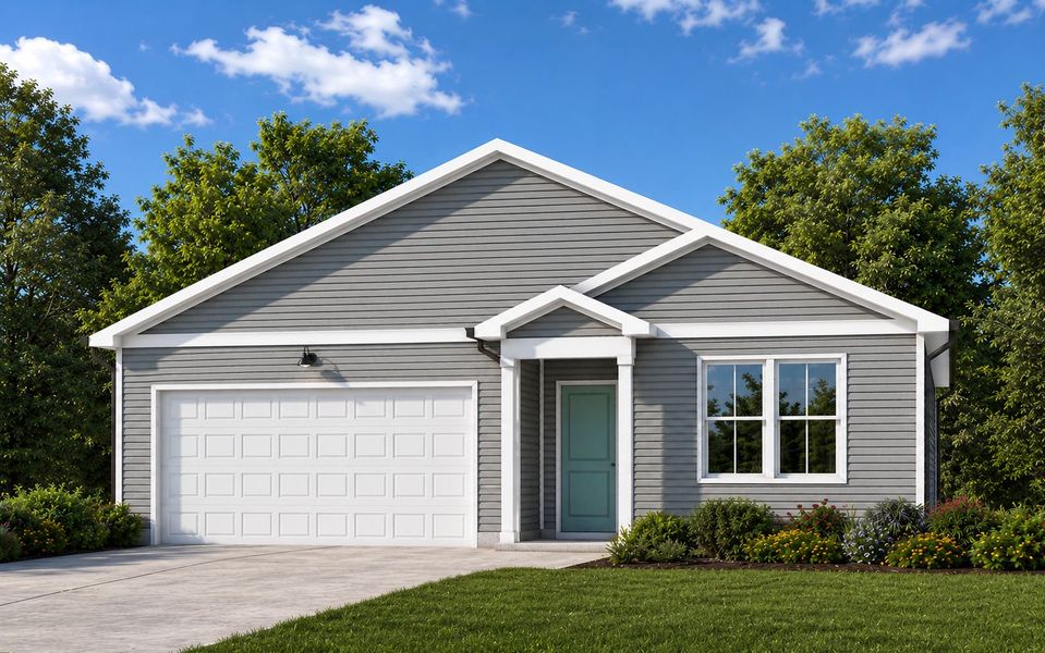 Representative exterior photo of a completed home built from the Ibis by Centex in Highlands of Carter's Station, Columbia, TN (Image 16).