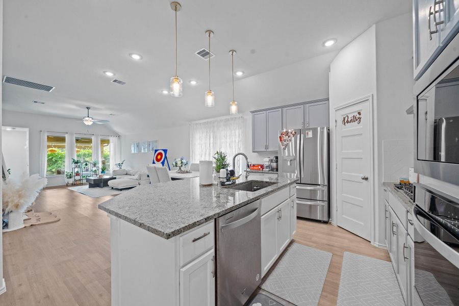 Furnished interior view inside a new home in , Cypress (Image 35).
