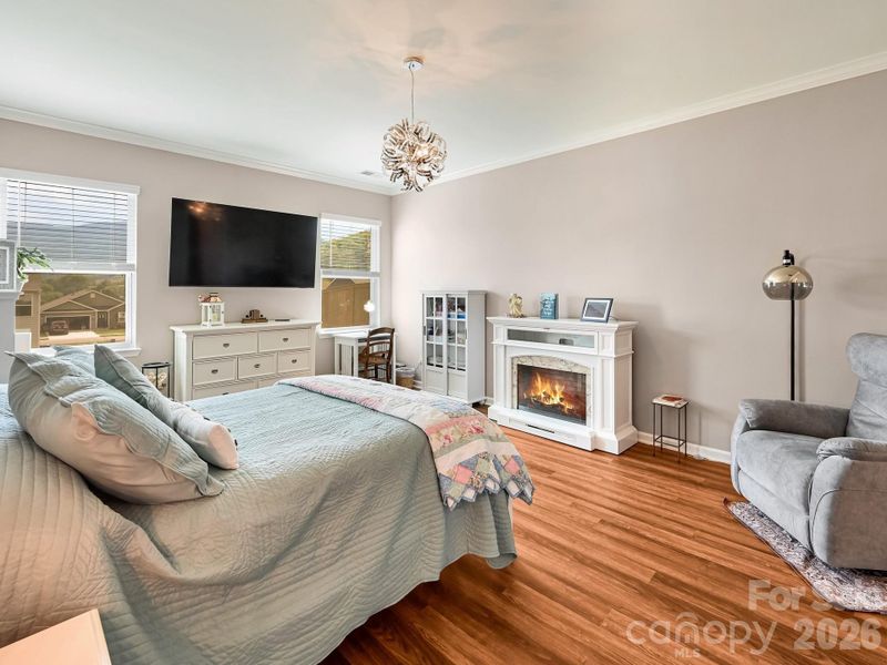 Primary Bedroom 1 on main Level with Mtn Views