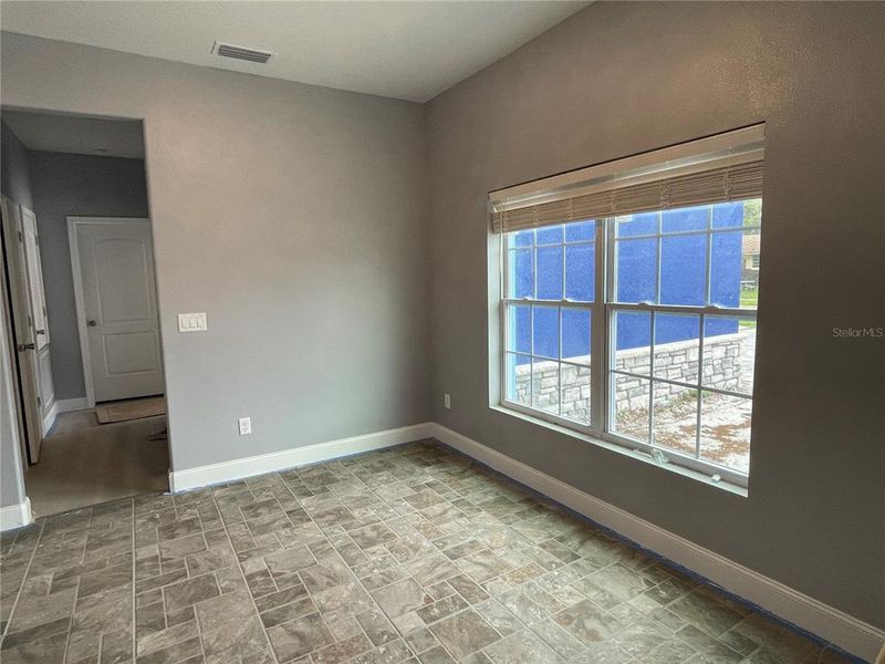 Large front window lets in lots of natural light