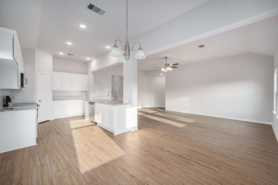 Gorgeous New 1 story home! Pictures are a representation of the Harris floor plan. Colors and selections may vary. Call today for a tour