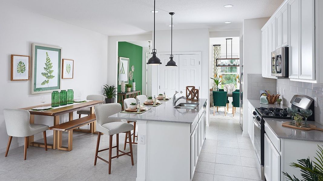 Representative furnished interior of a home built from the Jefferson by Park Square Residential in The Residences at Emerson Park, Apopka (Image 10).