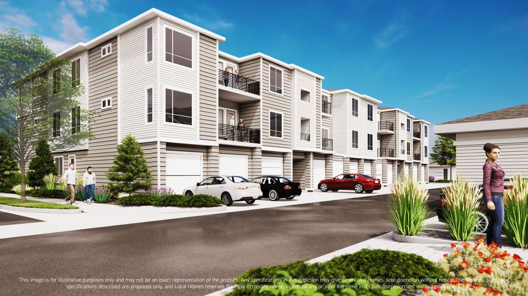 Representative exterior photo of a completed home built from the Addisyn I by Lokal Homes in Gateway Commons, Denver, CO (Image 2).