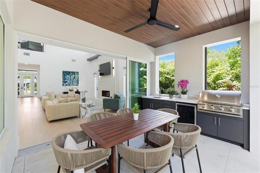 Exterior details and patio area of a home in , Sarasota (Image 34).