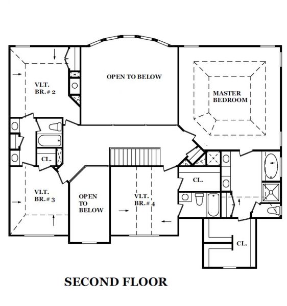 2D floor plan layout for the Barnhart by JR Homes in The Registry, McDonough, GA (Image 3).