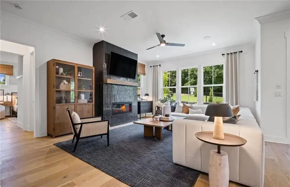 Furnished interior view inside a new home in Sterling Pointe, Cumming (Image 19).