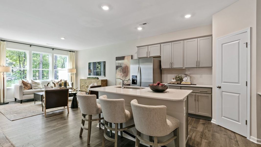 Representative furnished interior of a home built from the DENVER - TRADITIONS by D.R. Horton in Chapel Townes, Raleigh (Image 4).