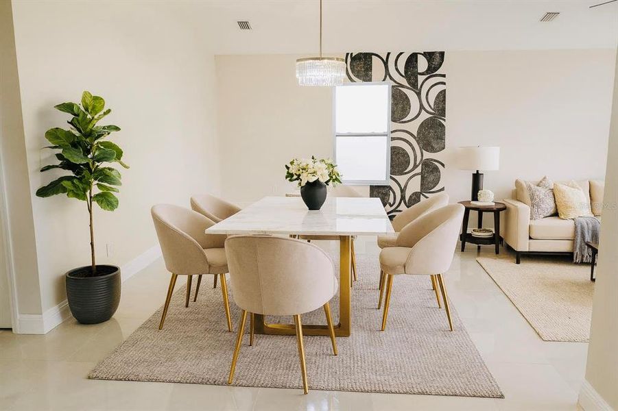 Furnished interior view inside a new home in , Tampa (Image 10).