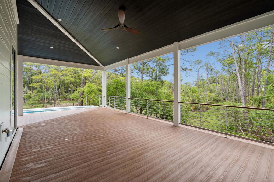 Exterior details and patio area of a home in , Folly Beach (Image 38).