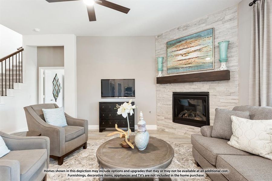 Furnished interior view inside a new home in North Grove, Waxahachie (Image 36).