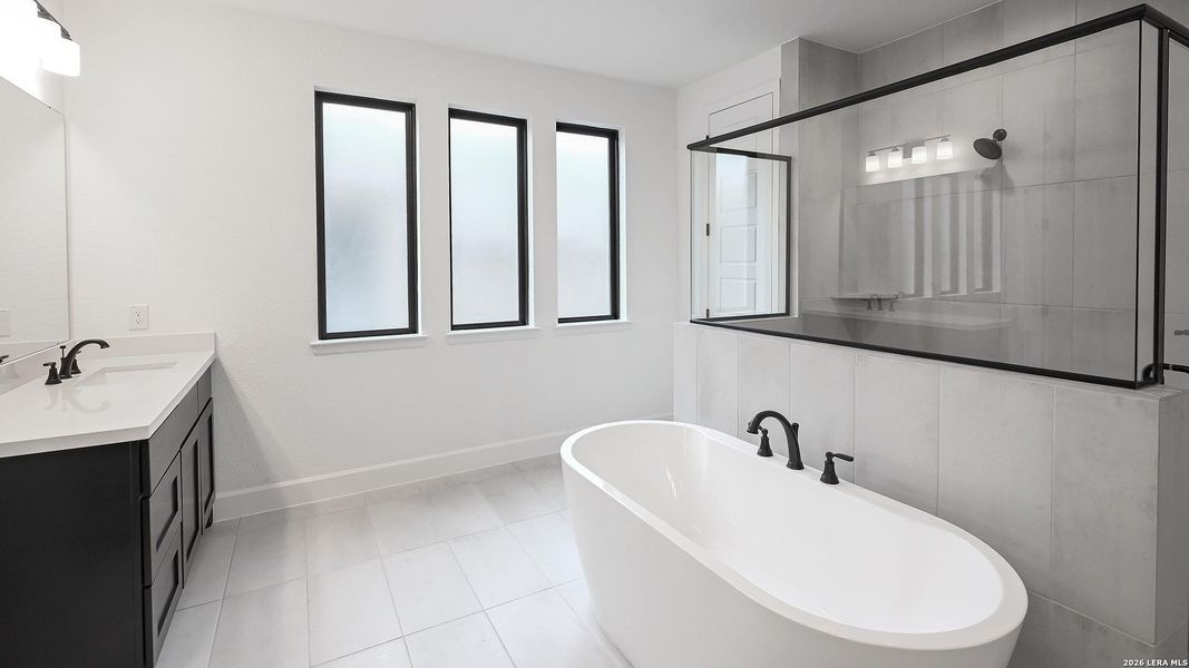 Furnished interior view inside a new home in Johnson Ranch, Bulverde (Image 7).