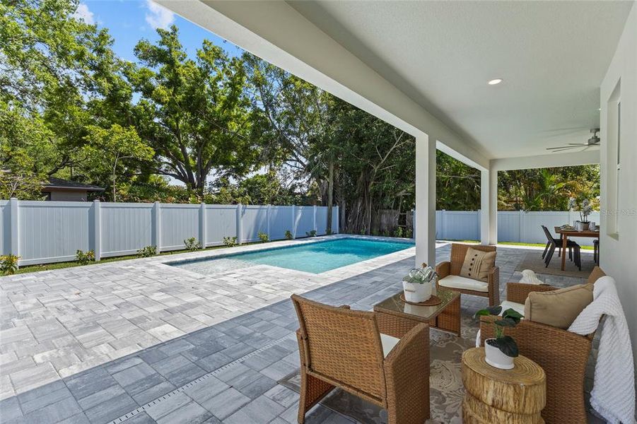 Exterior details and patio area of a home in , Sarasota (Image 31).