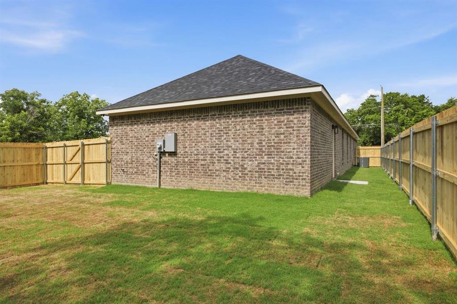 Exterior details and patio area of a home in , Cleburne (Image 17). Exterior details and patio area of a home in , Cleburne (Image 17).