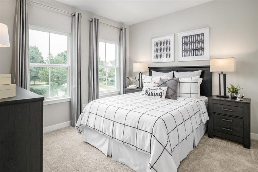 Representative furnished interior of a home built from the Robert Frost by Ryan Homes in Fost, Moyock (Image 18). Representative furnished interior of a home built from the Robert Frost by Ryan Homes in Fost, Moyock (Image 18).