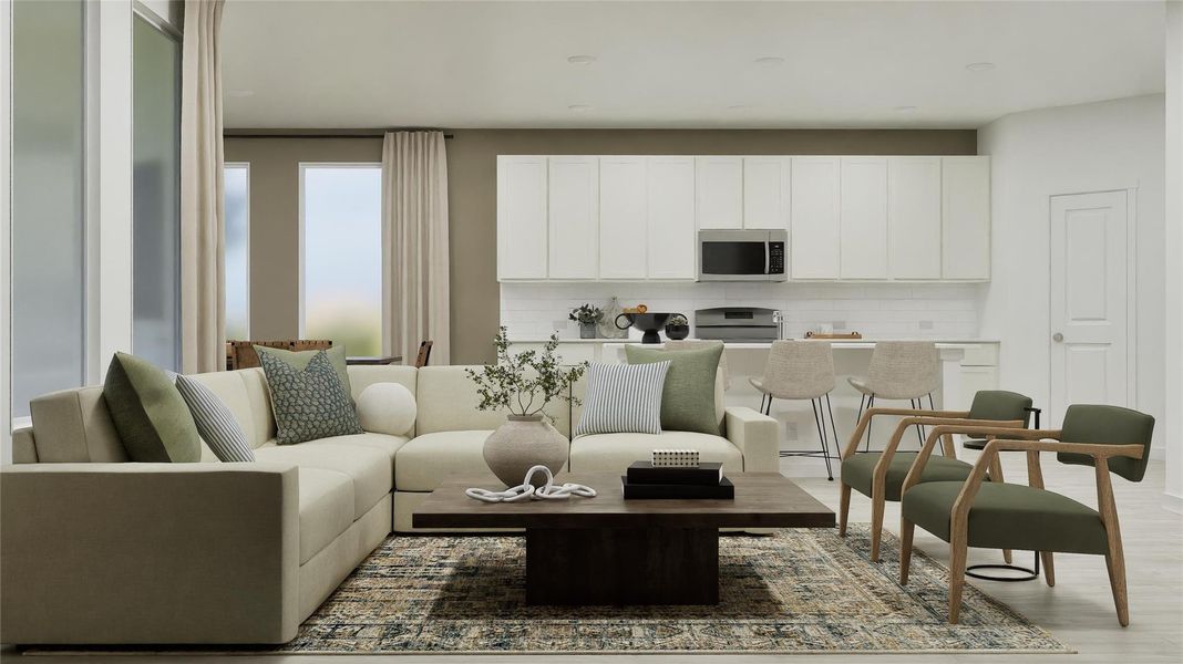 Furnished interior view inside a new home in Woodfield Preserve, Georgetown (Image 27). Furnished interior view inside a new home in Woodfield Preserve, Georgetown (Image 27).