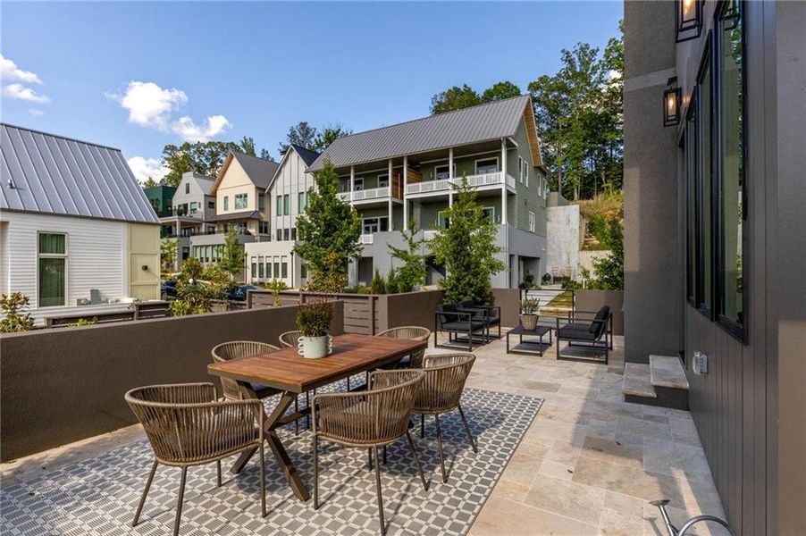 Exterior details and patio area of a home in , Chattahoochee Hills (Image 21). Exterior details and patio area of a home in , Chattahoochee Hills (Image 21).