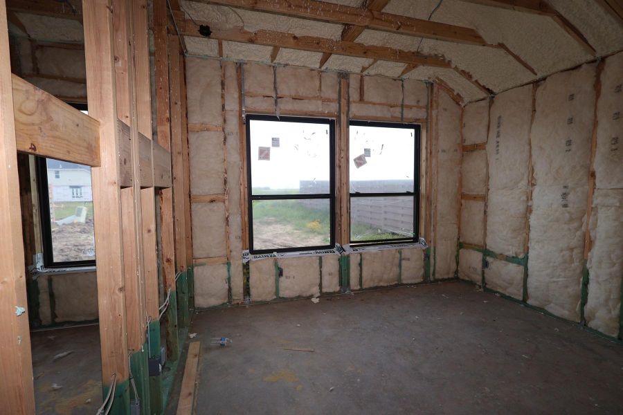 In-progress construction of a new home in Austin Point - Terrace Collection, Richmond, TX (Image 8). In-progress construction of a new home in Austin Point - Terrace Collection, Richmond, TX (Image 8).