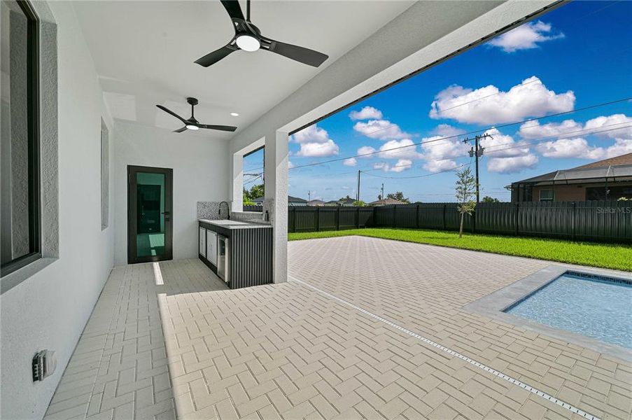 Exterior details and patio area of a home in , Cape Coral (Image 26). Exterior details and patio area of a home in , Cape Coral (Image 26).