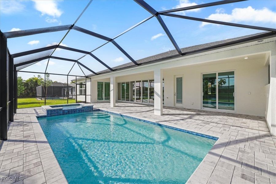 Exterior details and patio area of a home in Cape Coral, Cape Coral (Image 21).