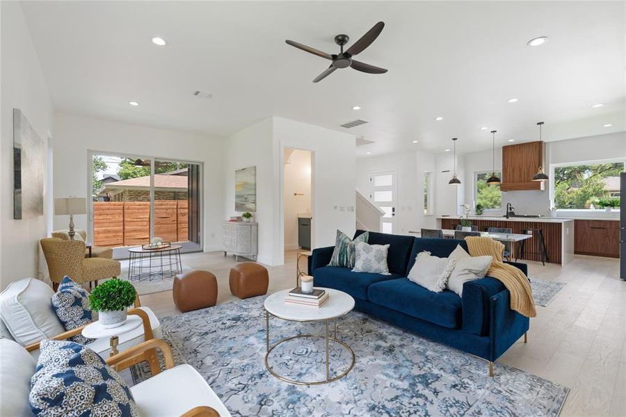 Furnished interior view inside a new home in , Austin (Image 9).