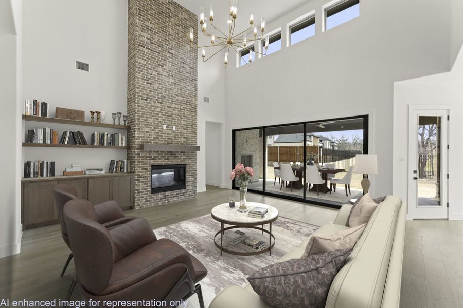 Furnished interior view inside a new home in StarView, Prosper (Image 6). Furnished interior view inside a new home in StarView, Prosper (Image 6).