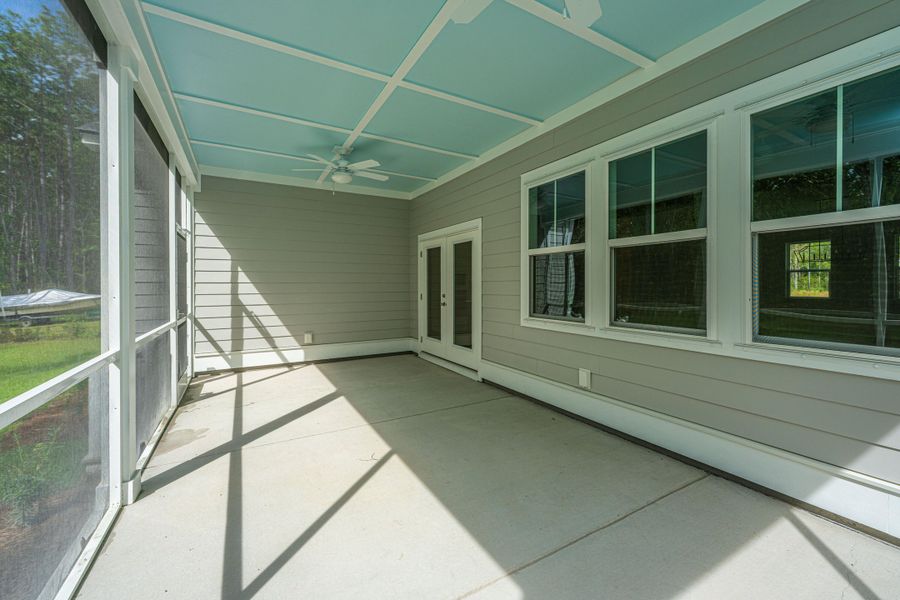 Exterior details and patio area of a home in , Awendaw (Image 23).