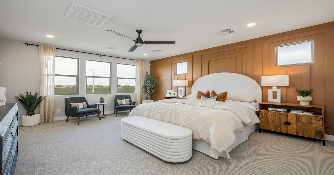 Representative furnished interior of a home built from the Camelback by William Ryan Homes in Alta Vida at Westpark, Buckeye (Image 17).