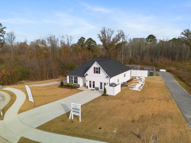 Representative exterior photo of a completed home built from the Julie II by Great Southern Homes in Peachtree Hills, Lexington, SC (Image 29).