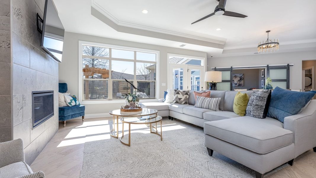 Representative furnished interior of a home built from the Promenade by Epcon Communities in The Courtyards at Lupton Village, Fort Lupton (Image 10). Representative furnished interior of a home built from the Promenade by Epcon Communities in The Courtyards at Lupton Village, Fort Lupton (Image 10).