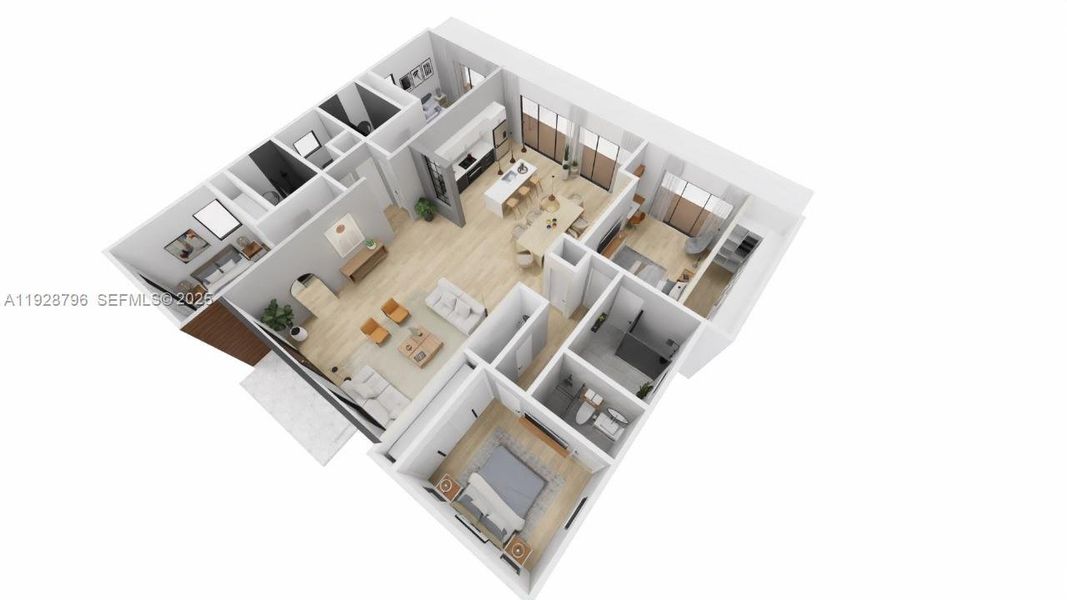 2D floor plan layout of this home in , Miami Shores, FL (Image 4). 2D floor plan layout of this home in , Miami Shores, FL (Image 4).