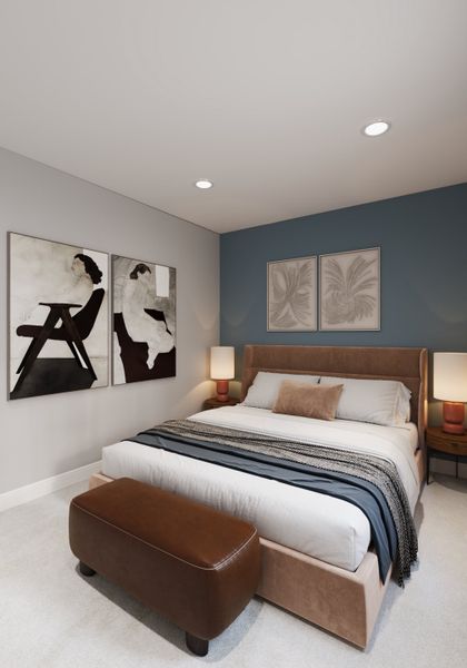 Furnished interior view inside a new home in Trailstone, Arvada (Image 17). Furnished interior view inside a new home in Trailstone, Arvada (Image 17).