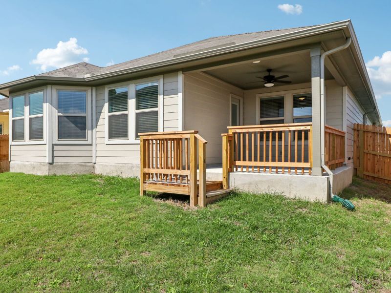Back exterior the Callaghan floorplan at a Meritage Homes community.