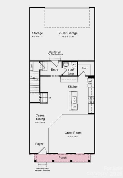 First Floor Plan - Additional Highlights Include: Laminate flooring extension to great room