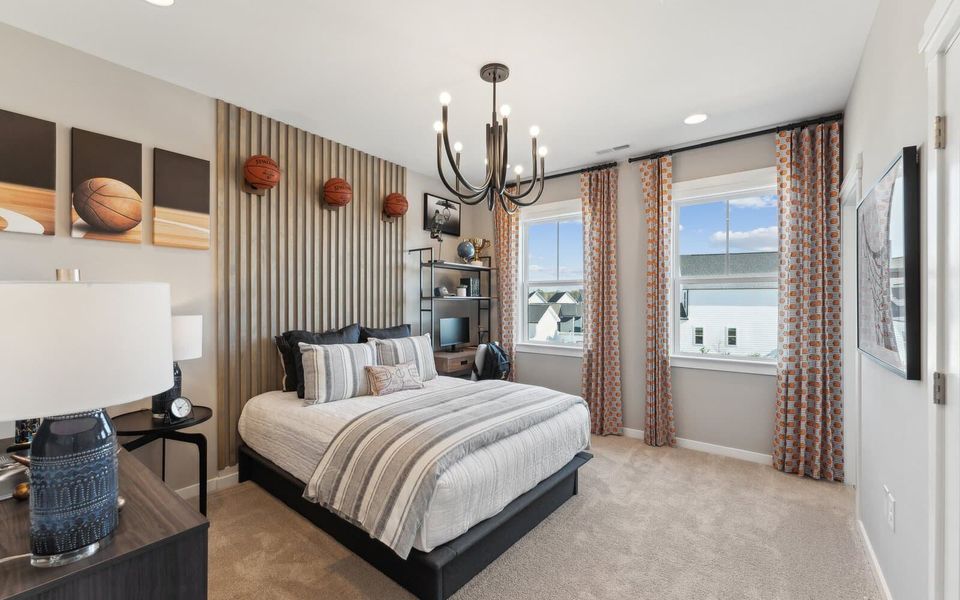 Furnished interior view inside a new home in Wendell Falls, Wendell (Image 16).