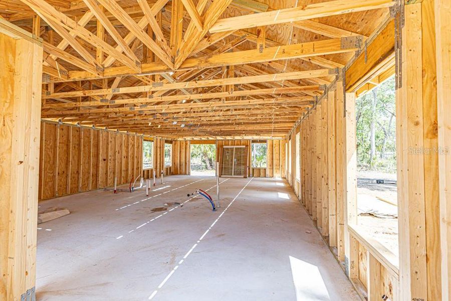 In-progress construction of a new home in , Lake Panasoffkee, FL (Image 7).