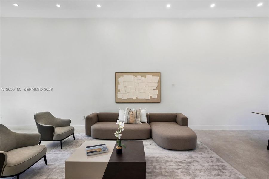 Furnished interior view inside a new home in , Miami (Image 5). Furnished interior view inside a new home in , Miami (Image 5).