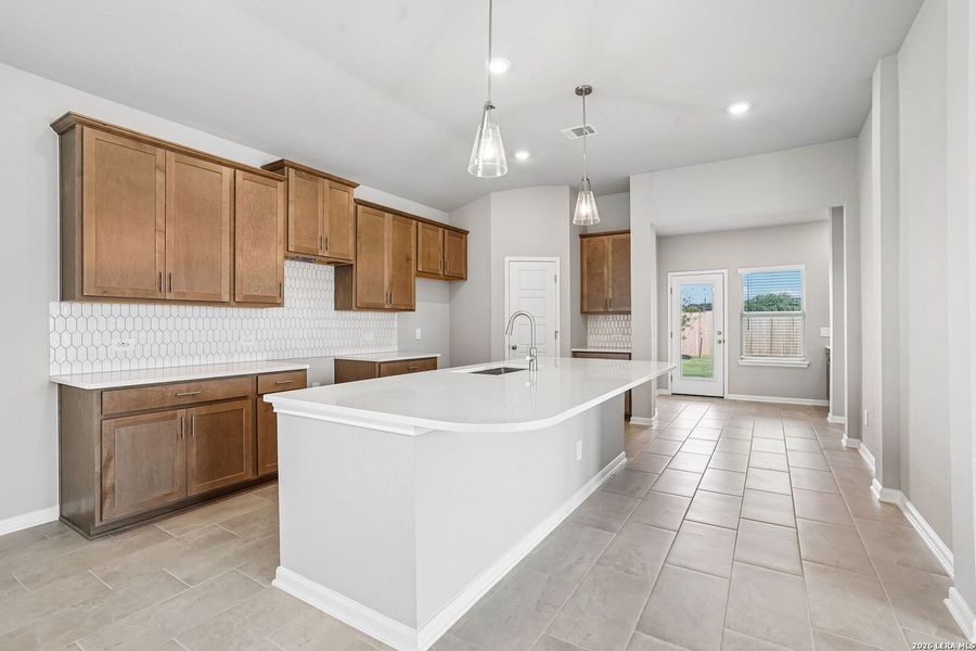 Furnished interior view inside a new home in Kallison Ranch, San Antonio (Image 6).